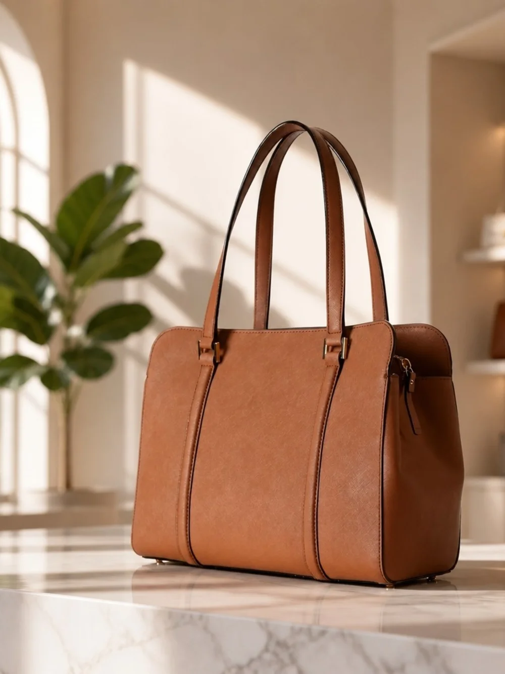 Kate Spade Women's Newbury Lane Satchel & Kate Spade Brown Leather Wallet